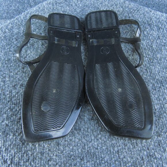 Time And Tru Women Thong Sandal Shoes Size 6 Medium‎ Clear Synthetic - Picture 9 of 9